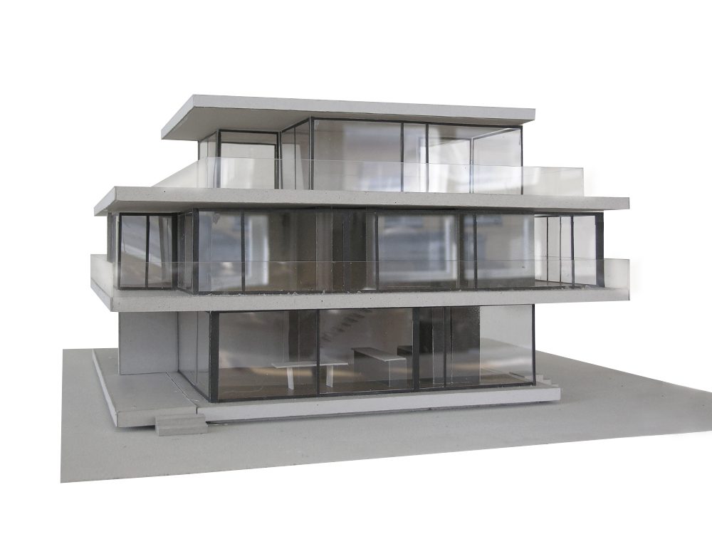 Modell Neubau Mehrfamilienhaus