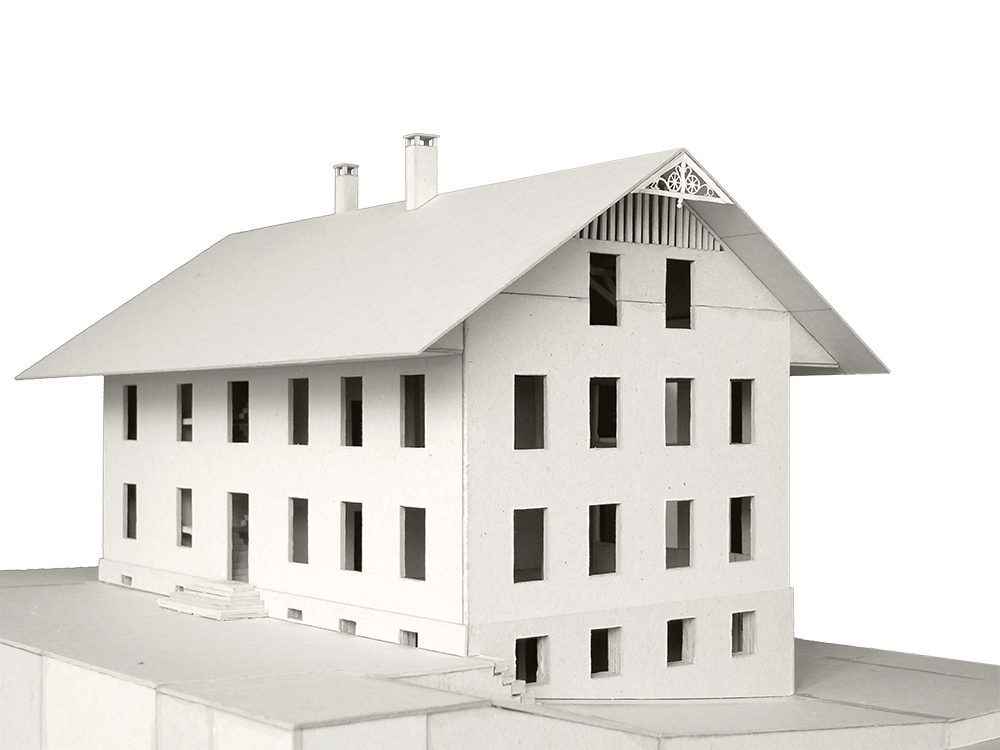 Modell Schulhaus Niederwangen